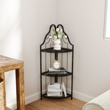 3-Tier Corner Open Shelf
