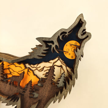 Wooden Animal Carving Handcraft Wall Hanging