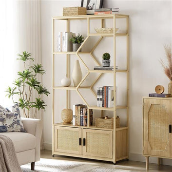 7-tier Bookcase Storage Shelves